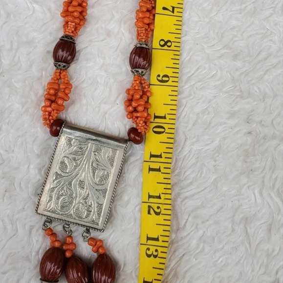 Vintage SeedBead Boho 80's Necklace - Picture 6 of 8